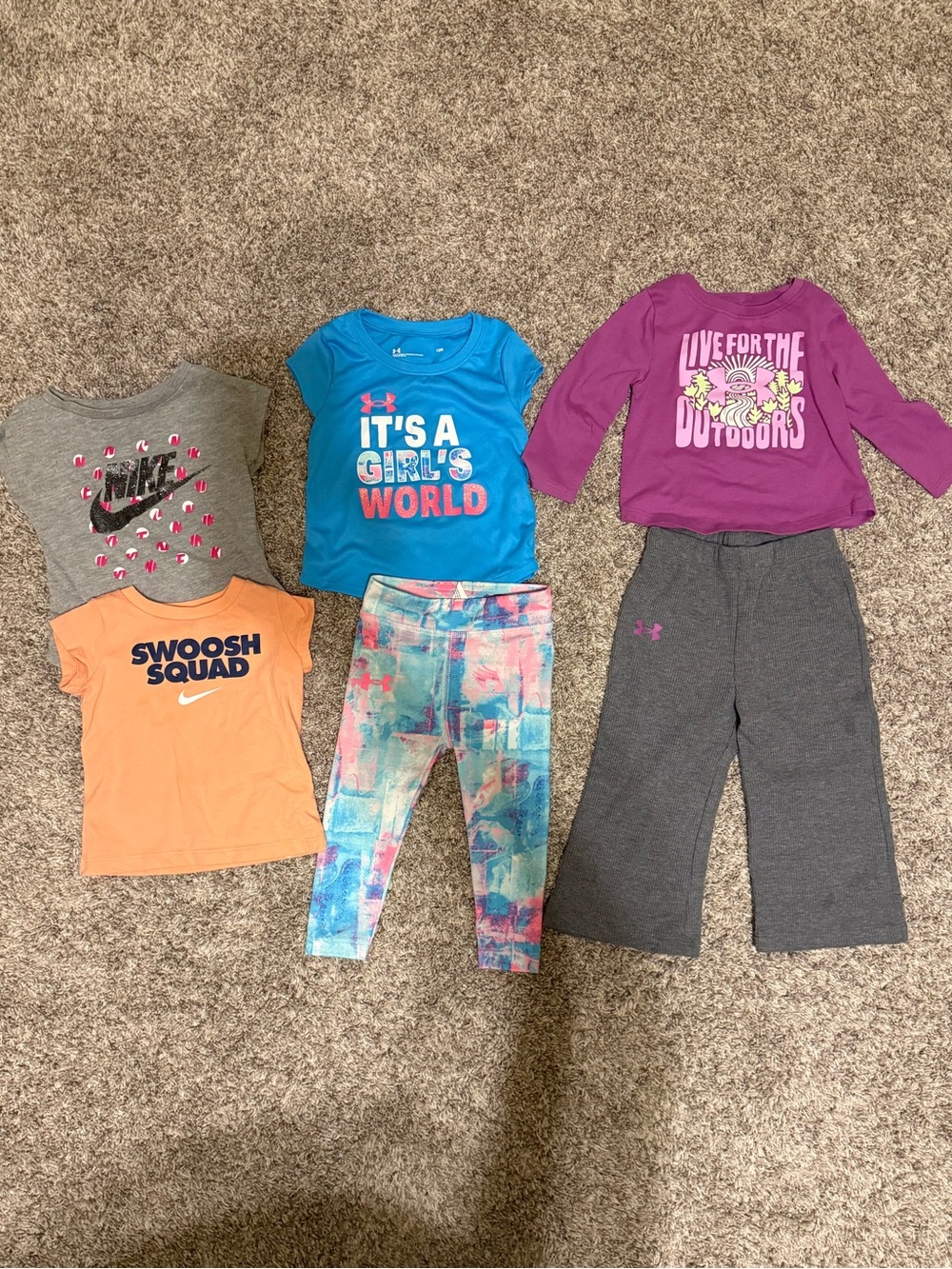 12 month Nike and Under Armour bundle